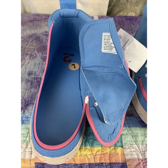 Billy Footwear Classic MDR High Top Girls Sneakers Size 7M Blue/Pink BK22100 Zip - Picture 7 of 9